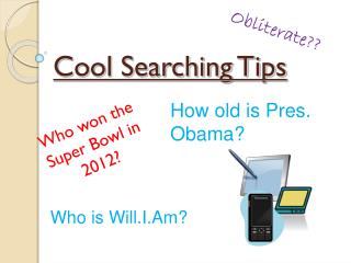 Cool Searching Tips