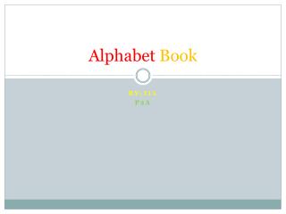 Alphabet Book