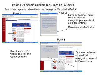 Pasos para realizar la declaración Jurada de Patrimonio