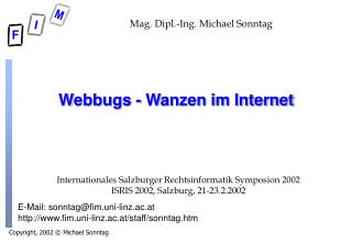 Webbugs - Wanzen im Internet