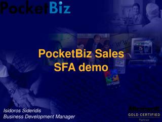 PocketBiz Sales SFA demo