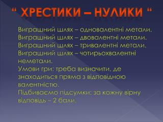 “ Хрестики – нулики “