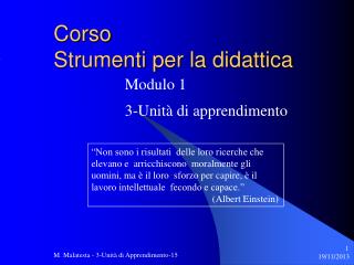 Corso Strumenti per la didattica