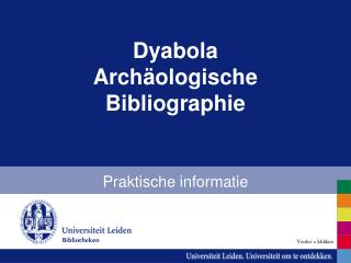 Dyabola Archäologische Bibliographie