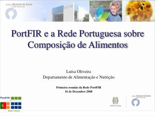 PortFIR e a Rede Portuguesa sobre Composição de Alimentos