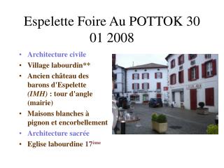 Espelette Foire Au POTTOK 30 01 2008