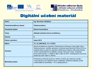 Digitální učební materiál