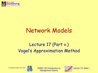 Network Models