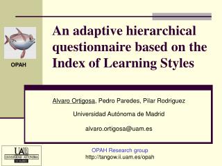 An adaptive hierarchical questionnaire based on the Index of Learning Styles