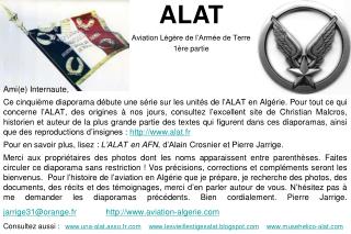 ALAT Aviation Légère de l’Armée de Terre 1ère partie