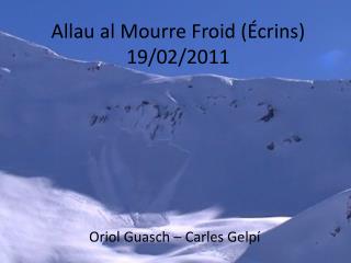 Allau al Mourre Froid ( Écrins ) 19/02/2011