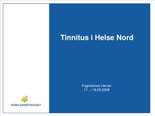 Tinnitus i Helse Nord