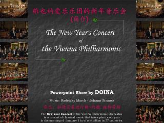 The New Year's Concert of the Vienna Philharmonic