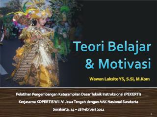 Teori Belajar &amp; Motivasi