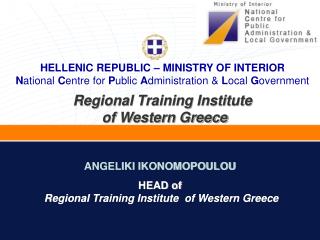 Regional Training Institute of Western Greece