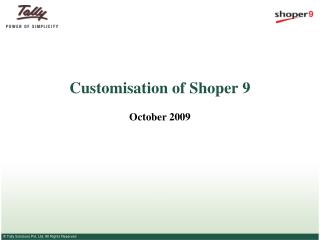 Customisation of Shoper 9