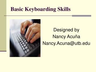 Basic Keyboarding Skills