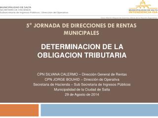 5° Jornada de Direcciones de Rentas Municipales