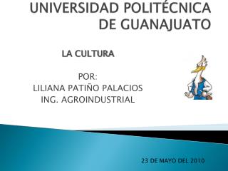 UNIVERSIDAD POLITÉCNICA DE GUANAJUATO