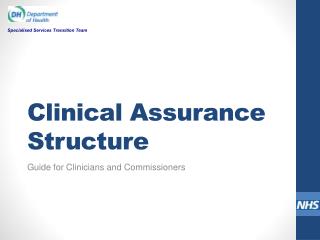 Clinical Assurance Structure