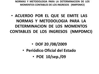 I.- Sistema de Contabilidad Gubernamental (SCG)