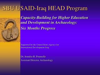 SBU USAID-Iraq HEAD Program