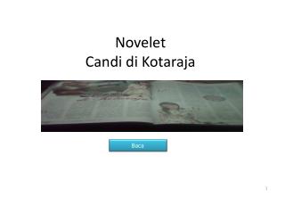 Novelet Candi di Kotaraja