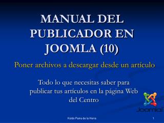 MANUAL DEL PUBLICADOR EN JOOMLA (10)