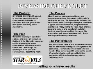RIVERSIDE CHEVROLET