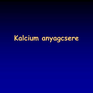 Kalcium anyagcsere