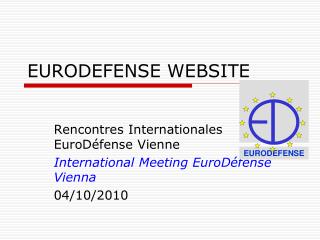 EURODEFENSE WEBSITE