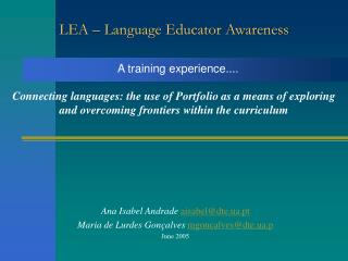 LEA – Language Educator Awareness