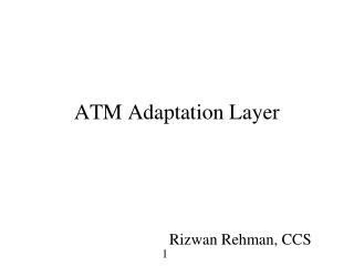 ATM Adaptation Layer