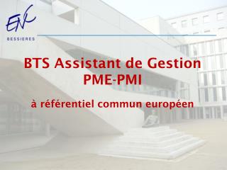 BTS Assistant de Gestion PME-PMI
