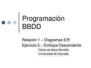 Programación BBDD