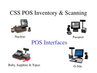 CSS POS Inventory &amp; Scanning