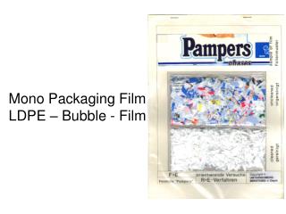 Mono Packaging Film LDPE – Bubble - Film