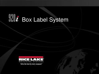 Box Label System