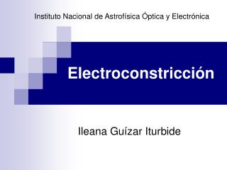 Electroconstricción