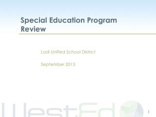 Lodi Unified School District September 2013