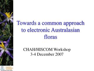 Towards a common approach to electronic Australasian floras