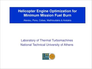 Helicopter Engine Optimization for Minimum Mission Fuel Burn