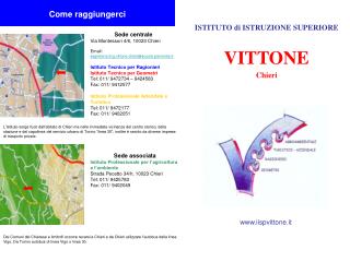 ISTITUTO di ISTRUZIONE SUPERIORE VITTONE Chieri