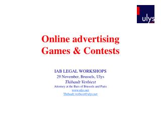 Online advertising Games &amp; Contests