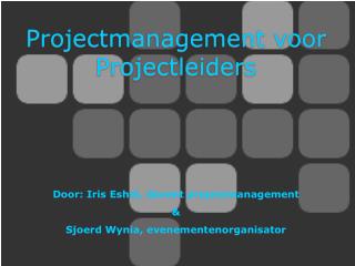 Projectmanagement voor Projectleiders