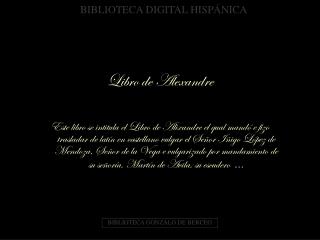 Libro de Alexandre