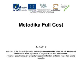 Metodika Full Cost 17.1.2013