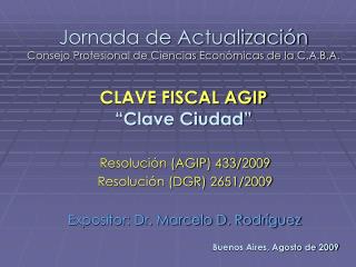 Jornada de Actualización Consejo Profesional de Ciencias Económicas de la C.A.B.A.