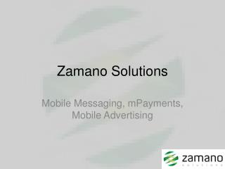 Zamano Solutions