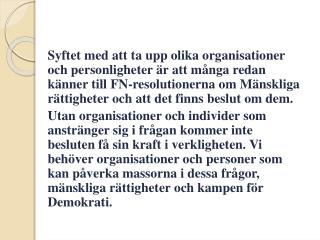 Människorättsorganisationer